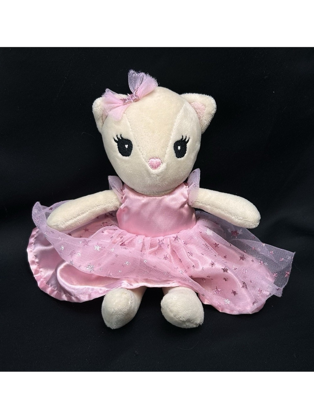 H&M 9" Plush Cat Ballerina Coral Dress Tutu Ballet